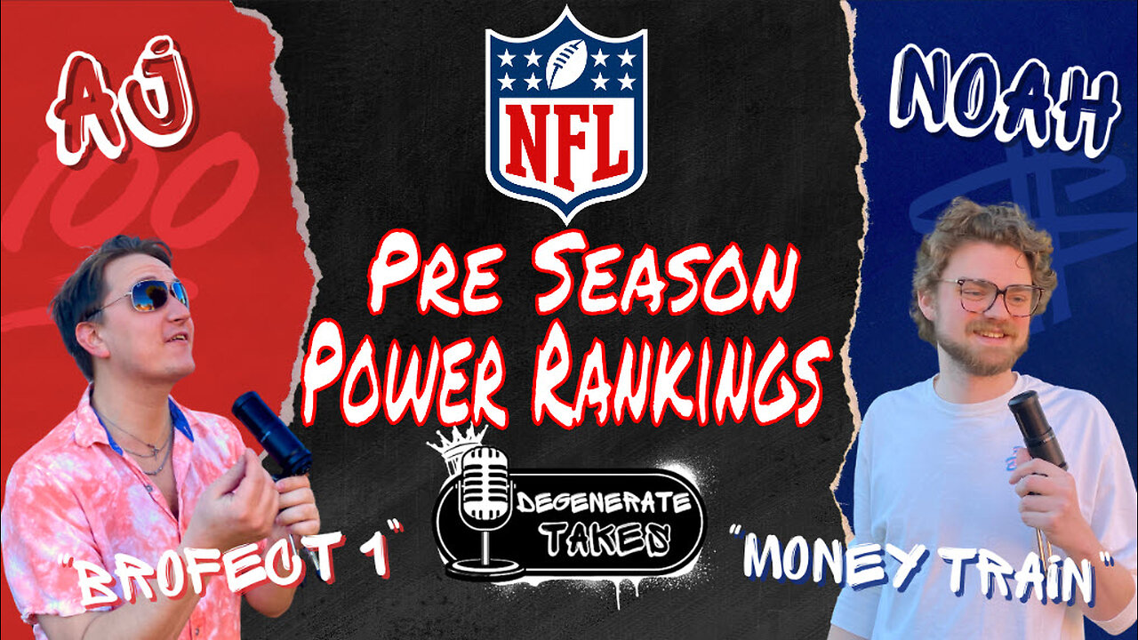 Pre Season NFL Power Rankings