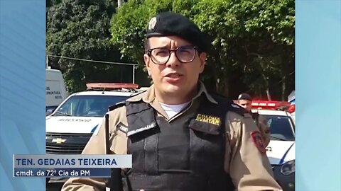 Em Manhuaçu: Reforço no policiamento nas áreas comerciais com a "Operação Natalina"