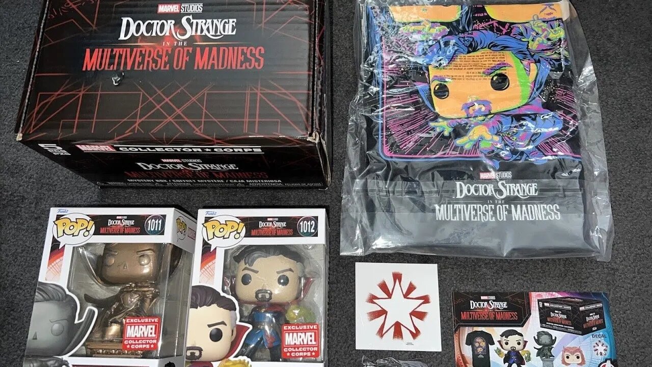 Unboxing the Doctor Strange in the Multiverse of Madness box from Funko Marvel Collector Corps MCC