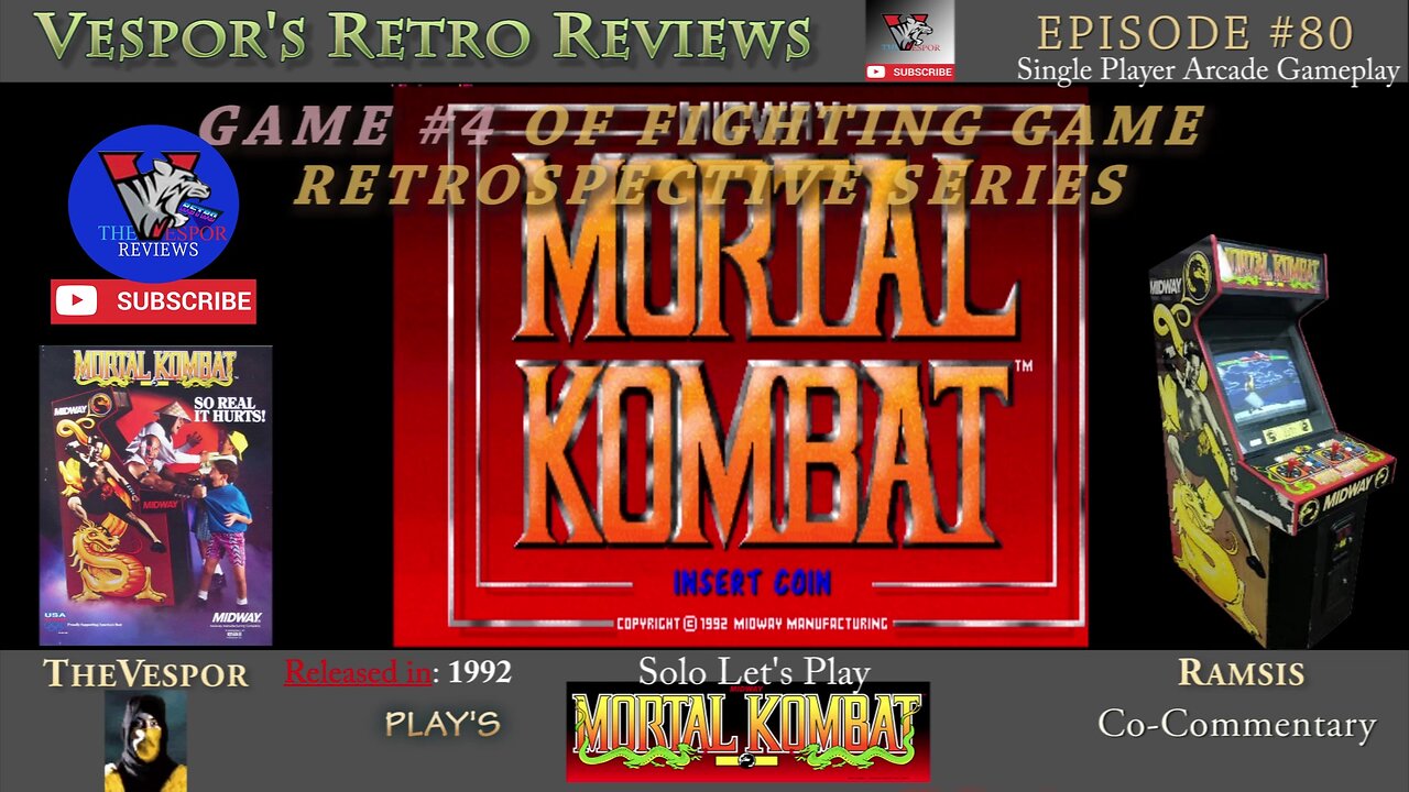 Mortal Kombat (Arcade)| Fighting Game Retrospective #4 | 🥊🥋🎮