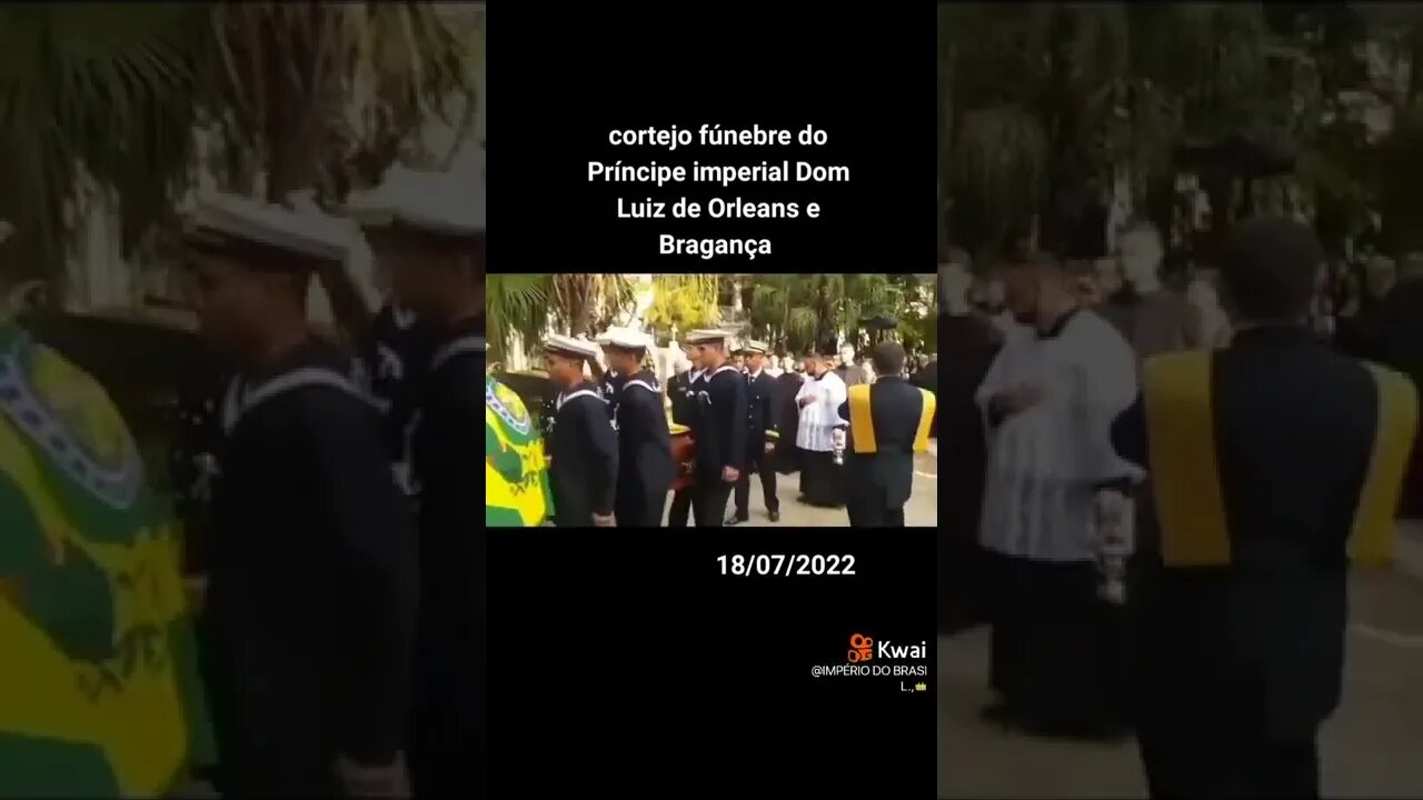 Cortejo fúnebre do príncipe Dom Luiz, chefe da Casa Imperial do Brasil