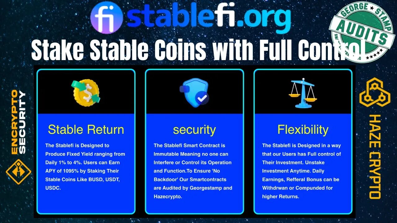 StableFi Review | Earn Up To 4% On Your Stable Coins | George Stamp Verified