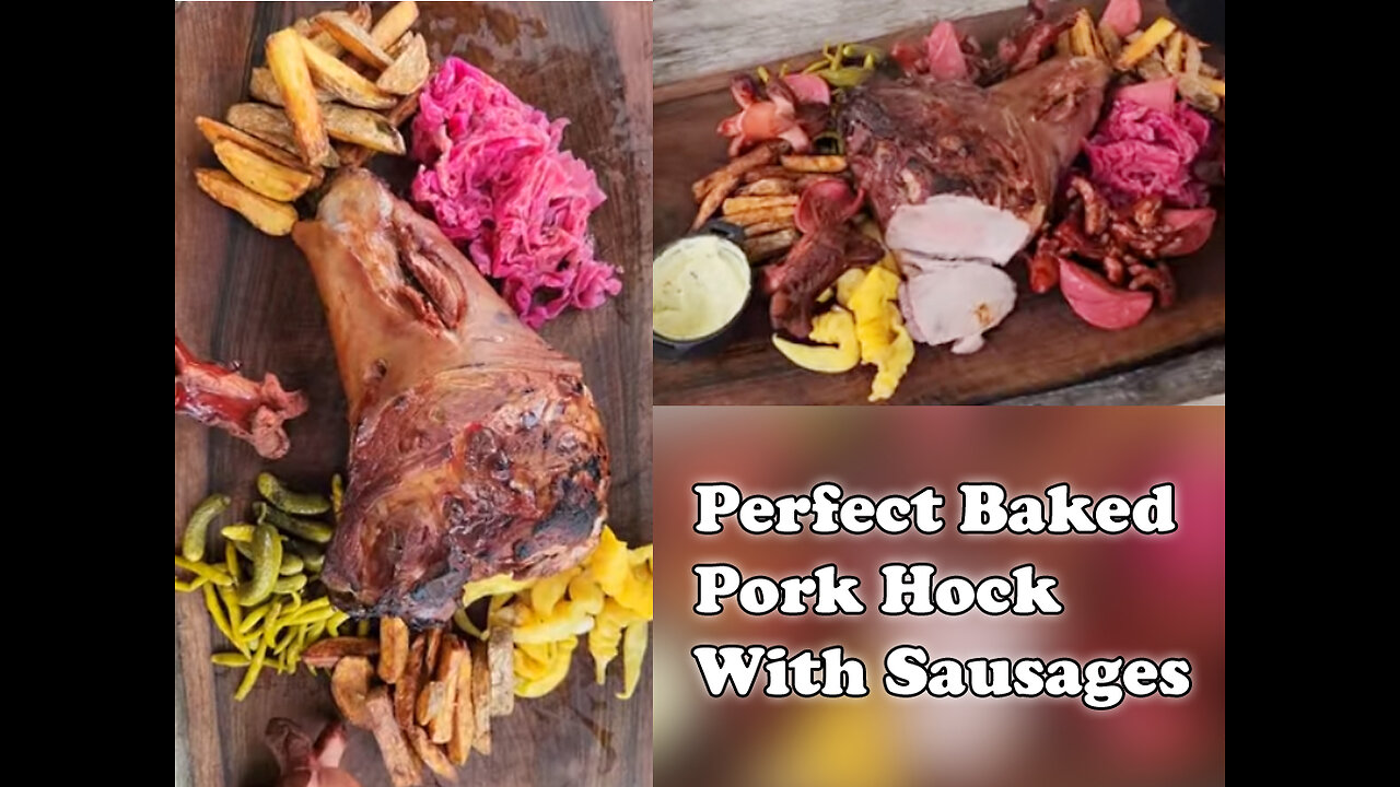 Perfect Baked Pork Hock With Sausages🍖 cocking food videos