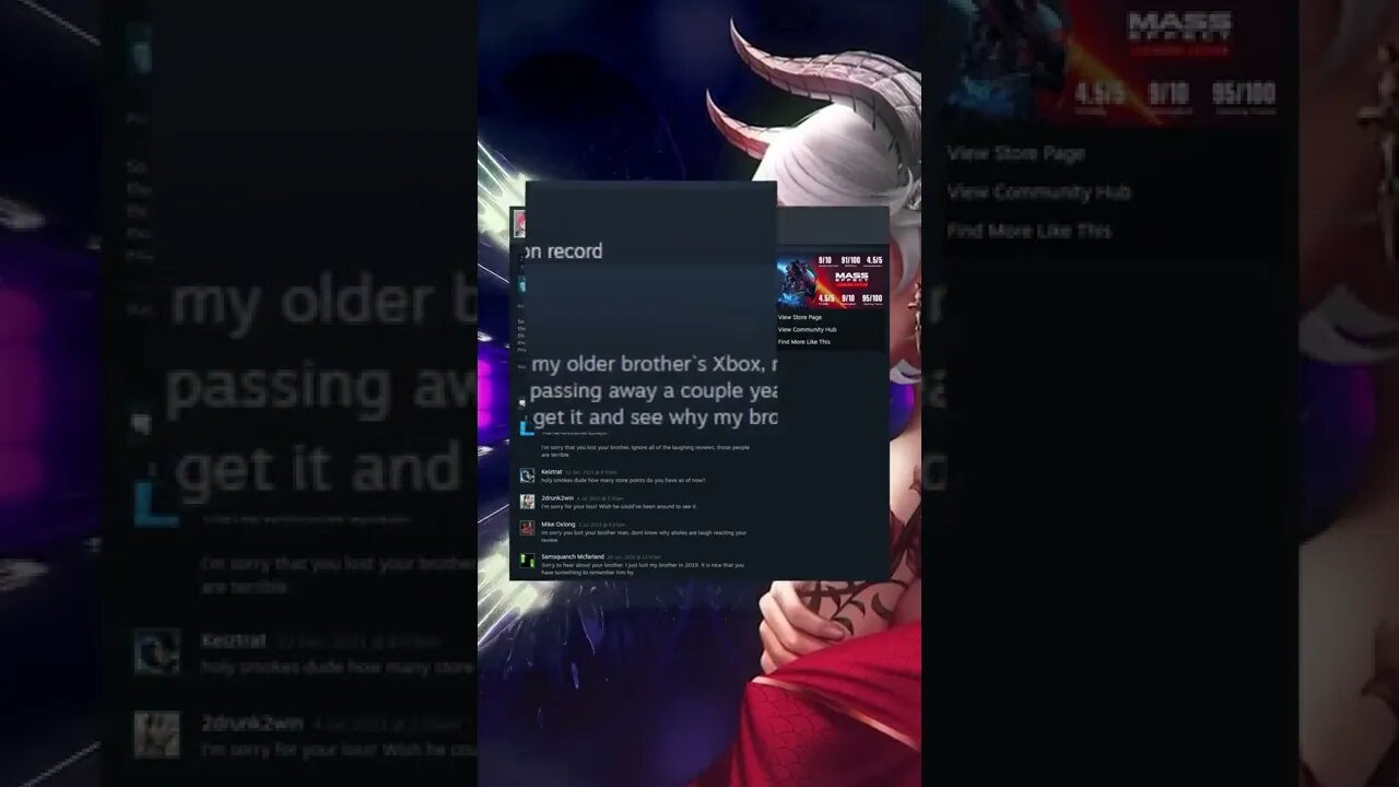 Mass Effect Legendary Edition Steam Review - Dead brother I play for you!