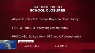 Tampa Bay area schools closed on Thursday due to Tropical Storm Nicole