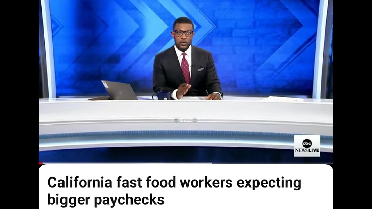 California fast food workers expecting bigger paycheck.