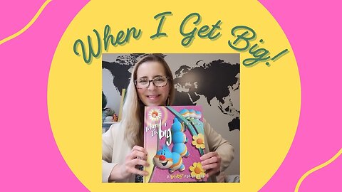 Reading the Childrens Pop Up Book When I Get Big