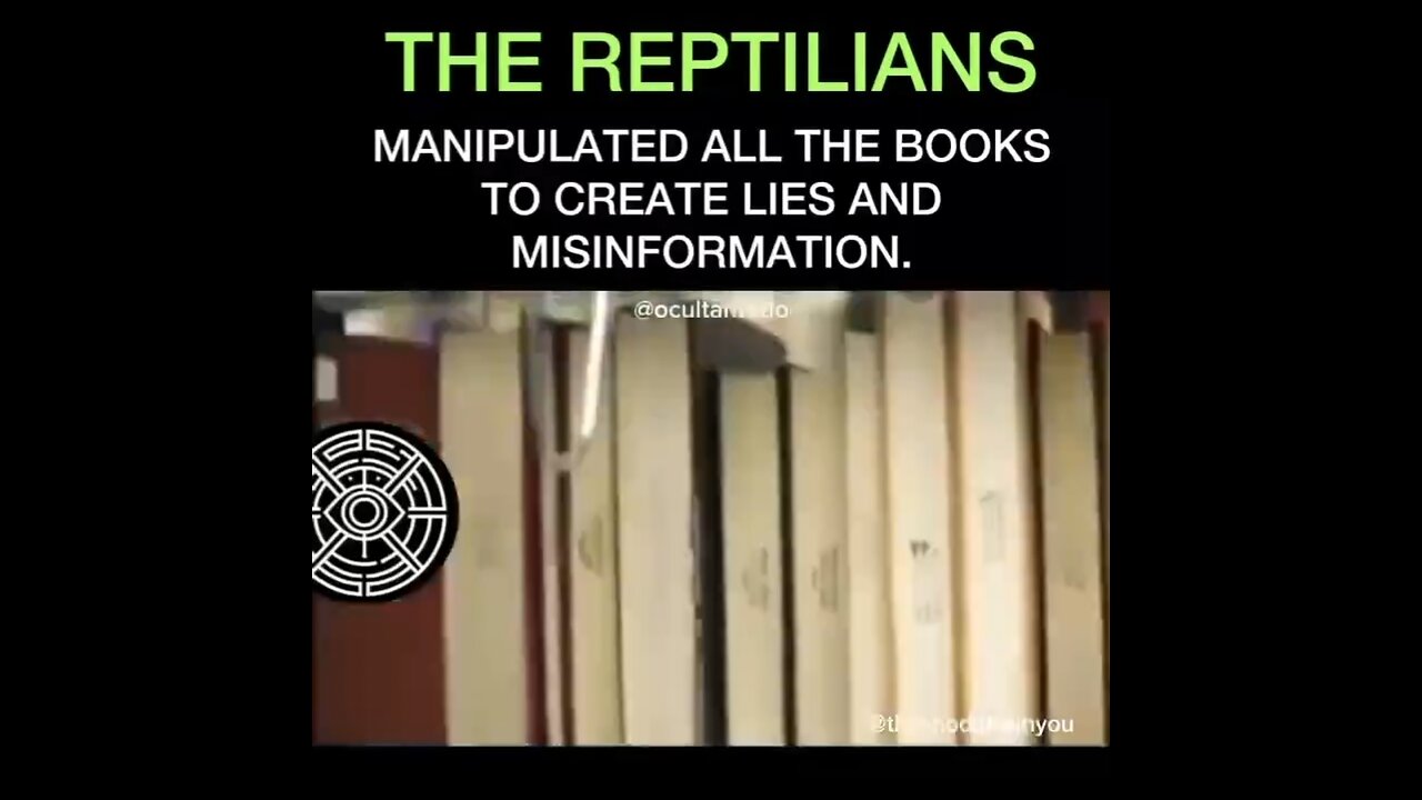 THE REPTILIANS MANIPULTATED EVERYTHING.. HUMANS ARE JUST FOOD AND LUUCE SOURCES,