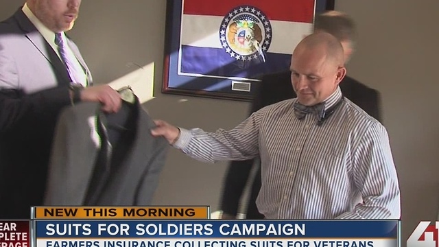 'Suits for Soldiers' campaign: Farmers Insurance collecting suits for veterans