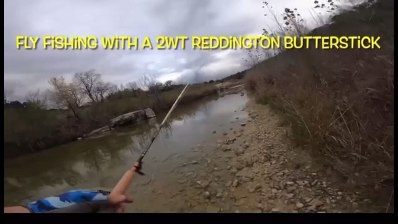 Fly Fishing with a 2wt Butterstick Glass Fly Rod in the Texas Hill Country