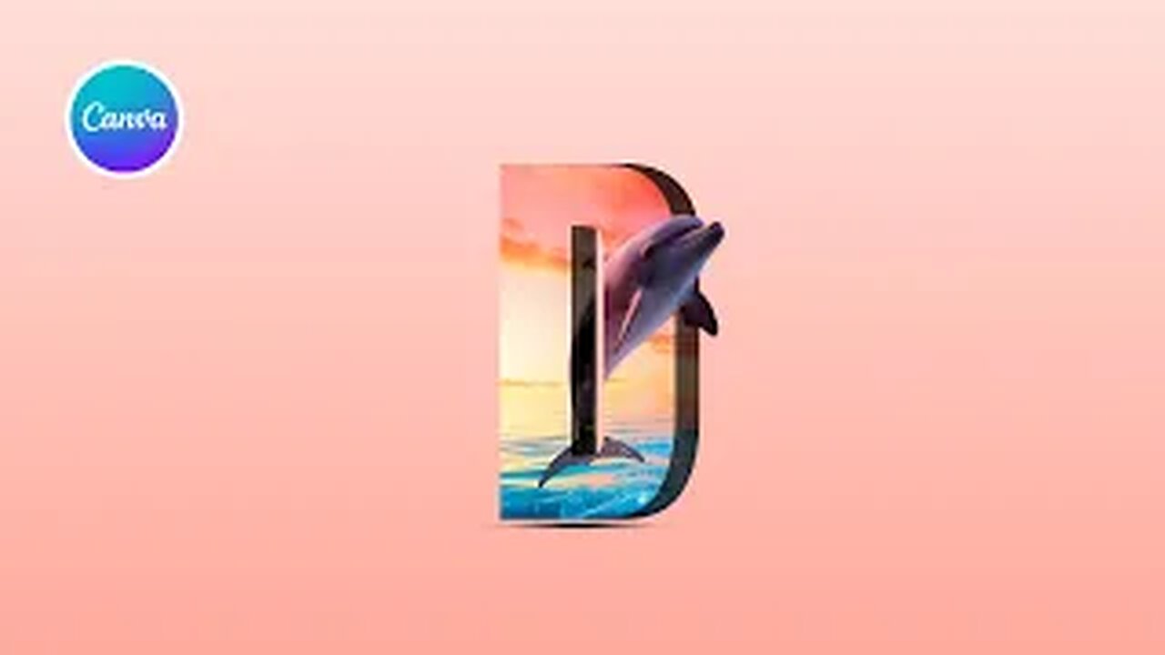 3d Letter Manipulation in Canva l easy canva l Canva tutorial