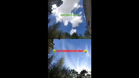 Natural Clouds vs Chemtrails