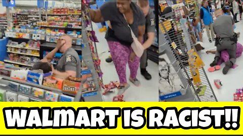 A woman gets arrested for throwing food, assaulting a cop then claiming Walmart is “racist”