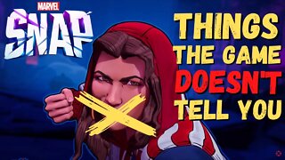 5 Things the Game DOESN'T Tell You | Marvel SNAP Tips and Tricks