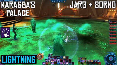 SWTOR Lightning Sorcerer | Group Finder - Karagga's Palace - Jarg & Sorno Boss Fight. 9700k + 2070