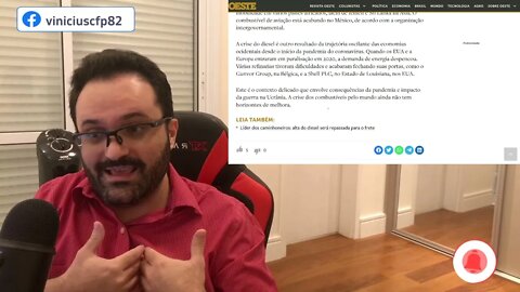 MUNDO! Preços recordes do diesel pressionam economias na Europa e nos EUA. Bolsonaro não é culpado!