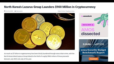 North Korea's Lazarus Group Launders $900 Million in Cryptocurrency