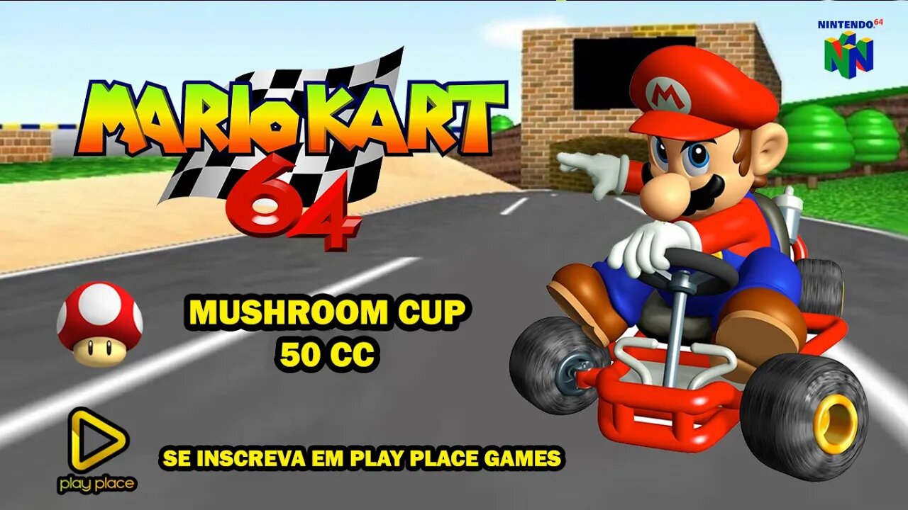 Mario Kart - Mushroom Cup 50cc - Nintendo 64