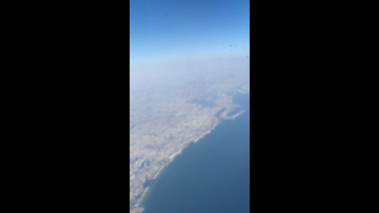 Dubai view on the flight