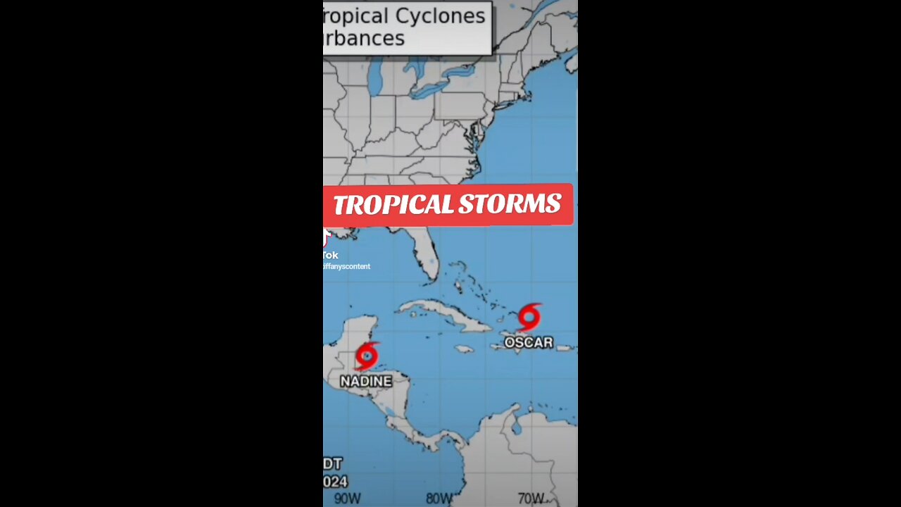 Tropical Storms #NADINE & #OSCAR DOUBLES-UP NADINE MAKES LANDFALL IN #BELIZE