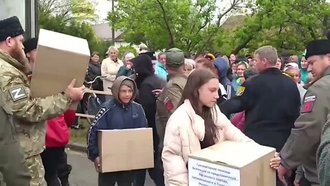 Russian Troops & Cossacks Deliver 55 Tons Of Humanitarian Aid To Residents Of Zaporozhye Region