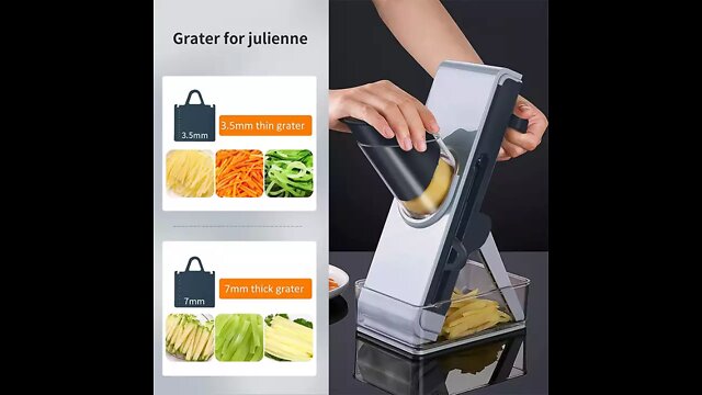 Kitchen Gadgets Safe Slice Mandoline Vegetable Cutter