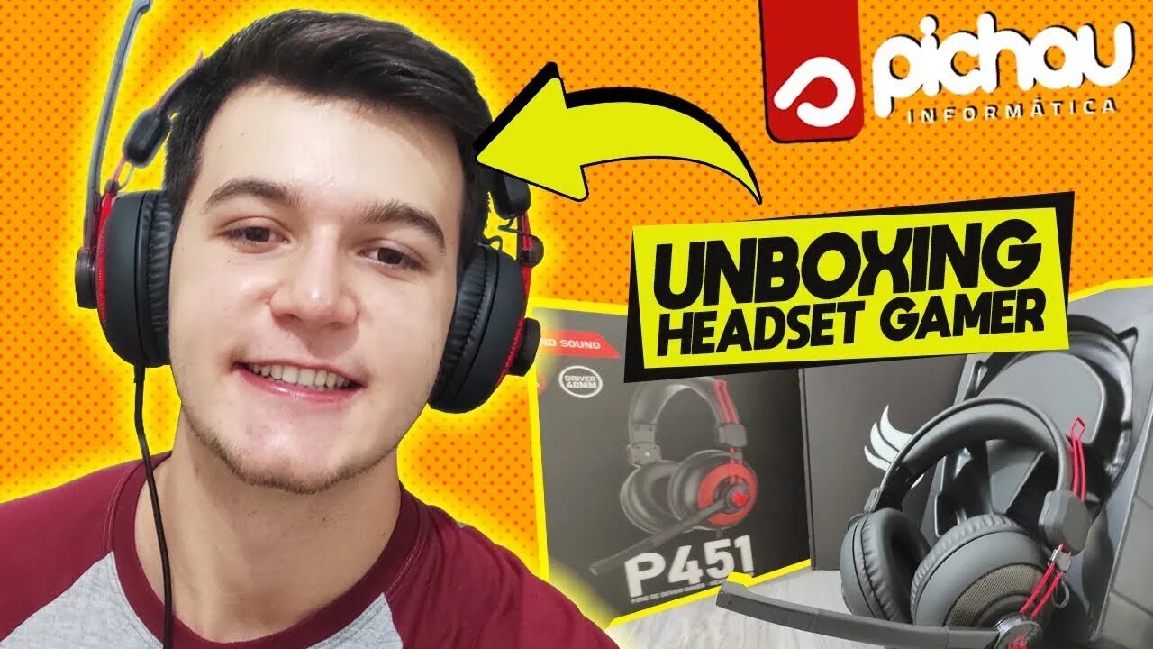 Recebemos um Presente da Pichau Gaming - Headset Gamer P451