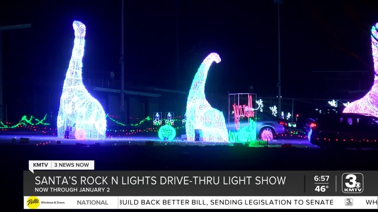 Take Time To Smile: Santa’s Rock N Lights Drive-thru Winter Light Show