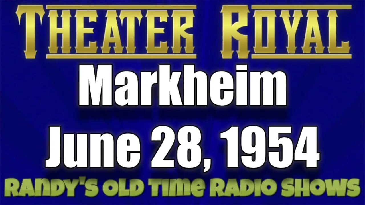 Theater Royal 01 Markheim June 28, 1954