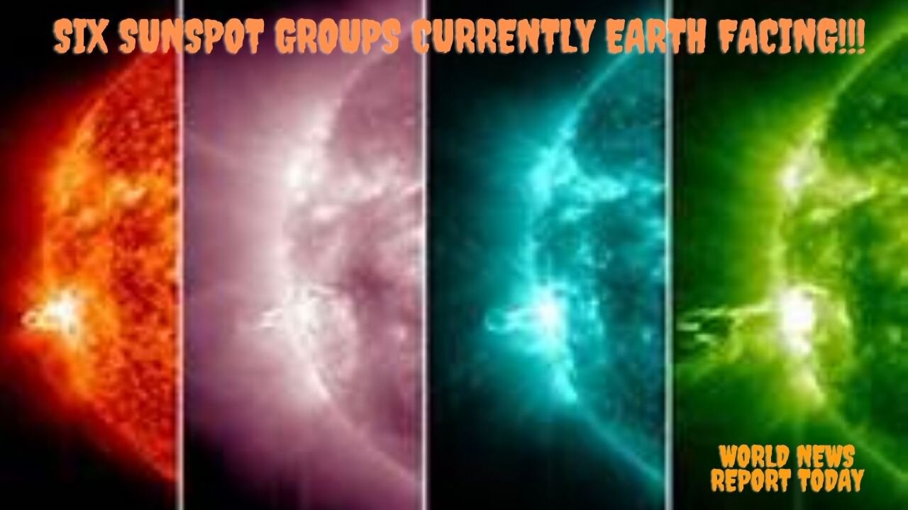 Six Sunspot Groups Currently Earth Facing!!!