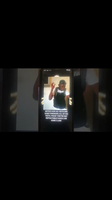 Many don’t think this is real, be careful out here. Reptilian shapeshifter