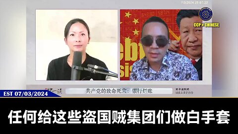 第88期 #量子伊一谈 《 共产党的致命死穴：银行烂账 🏦 》 【四】任何给盗国贼 #当白手套擦屁股 的这些国家级的“合法”腐败犯罪分子，做企业的唯一目的，就是帮助这些被盗国贼骗走掉的