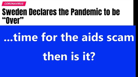 ...time for the aids scam then is it?
