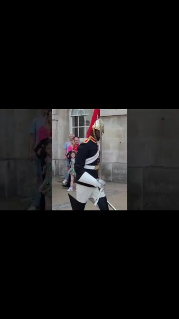 The queen's guard Stand back #horseguardsparade
