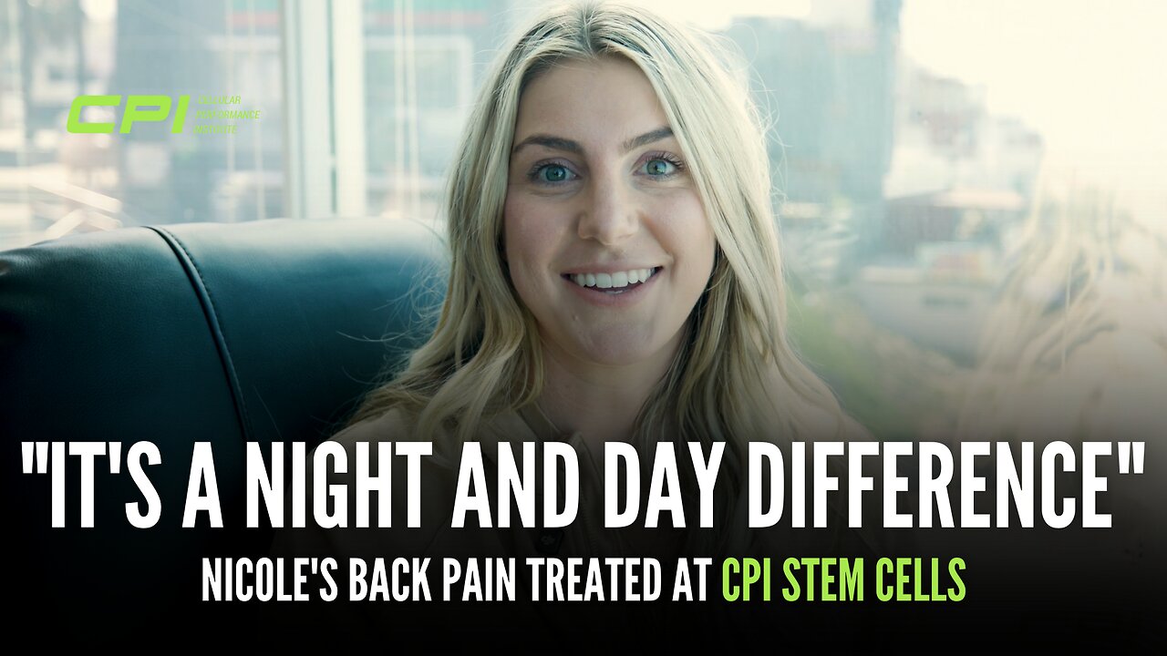 "It's a Night and Day Difference" - Nicole's Back Pain Treated at CPI Stem Cells