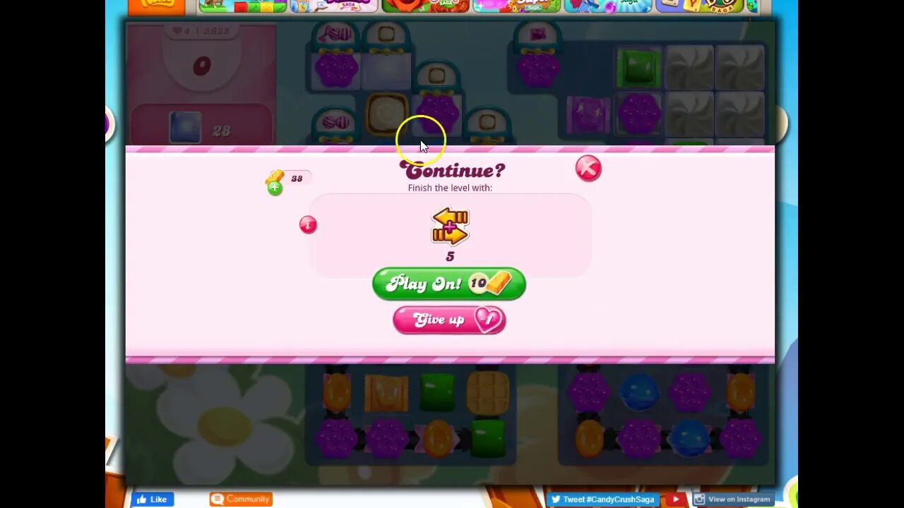 Candy Crush Level 3625 Talkthrough, 18 Moves 0 Boosters