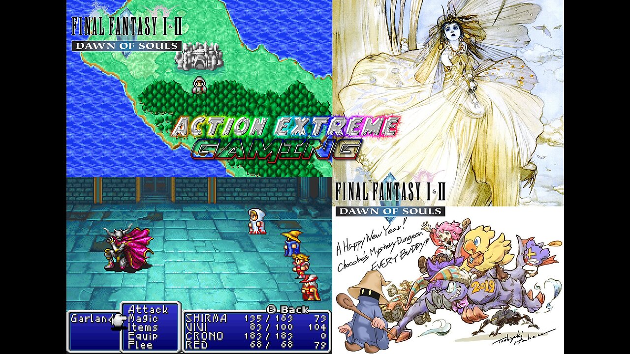 Action Extreme Gaming - Final Fantasy 1 (Game Boy Advance Version) - Light Warriors VS Garland