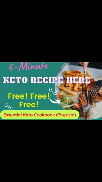 100% Free! The Essential Keto Cookbook (Physical) - Free + Shipping Limited quantities #Shorts