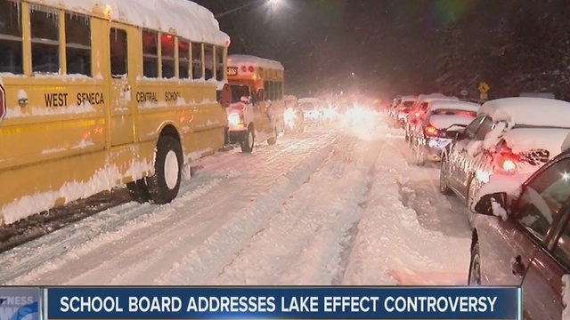 West Seneca school board addresses lake effect controversy