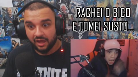 (REACT) FOI TROLLADA E NEM PERCEBEU KKKK ( Um Gamer Aleatório )