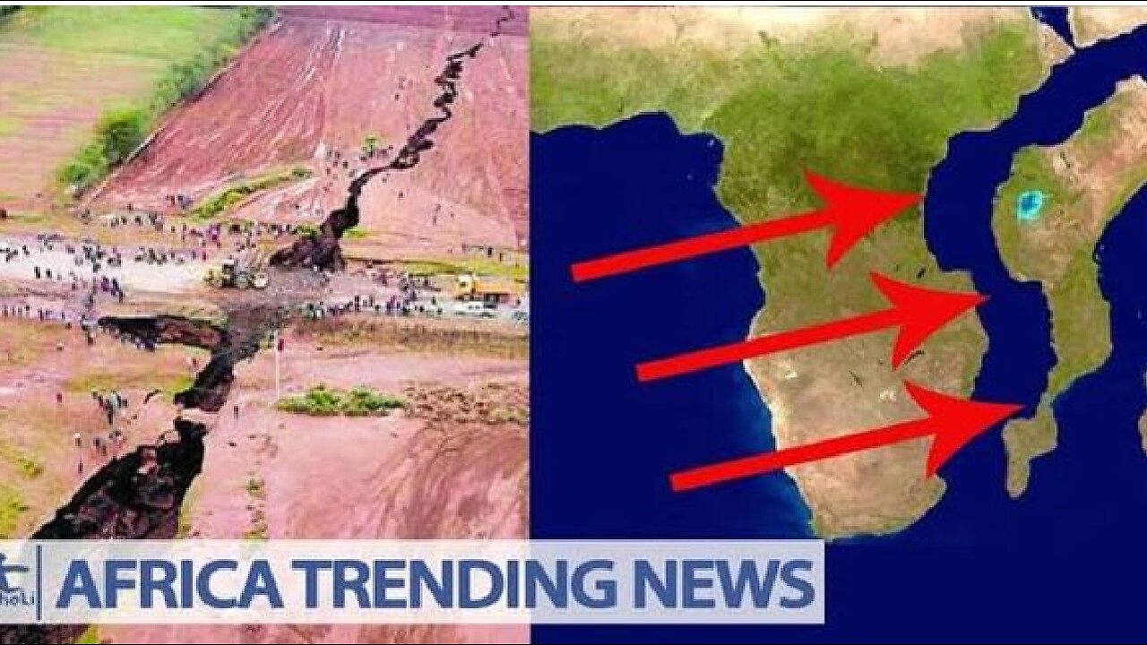 Africa is gradually divided into two halves and a new ocean is formed inside the African continent