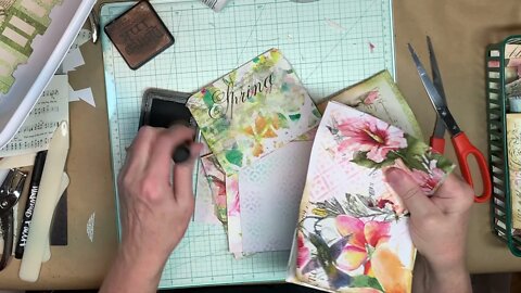 #3 DAY 2-Junk Journal Boot Camp Inking