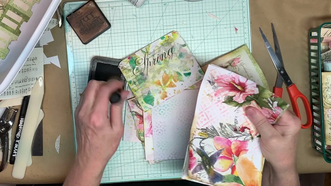 #3 DAY 2-Junk Journal Boot Camp Inking