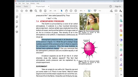 PHYSICS Class 9th Lecture#4 CH#7 Atmospheric Pressure