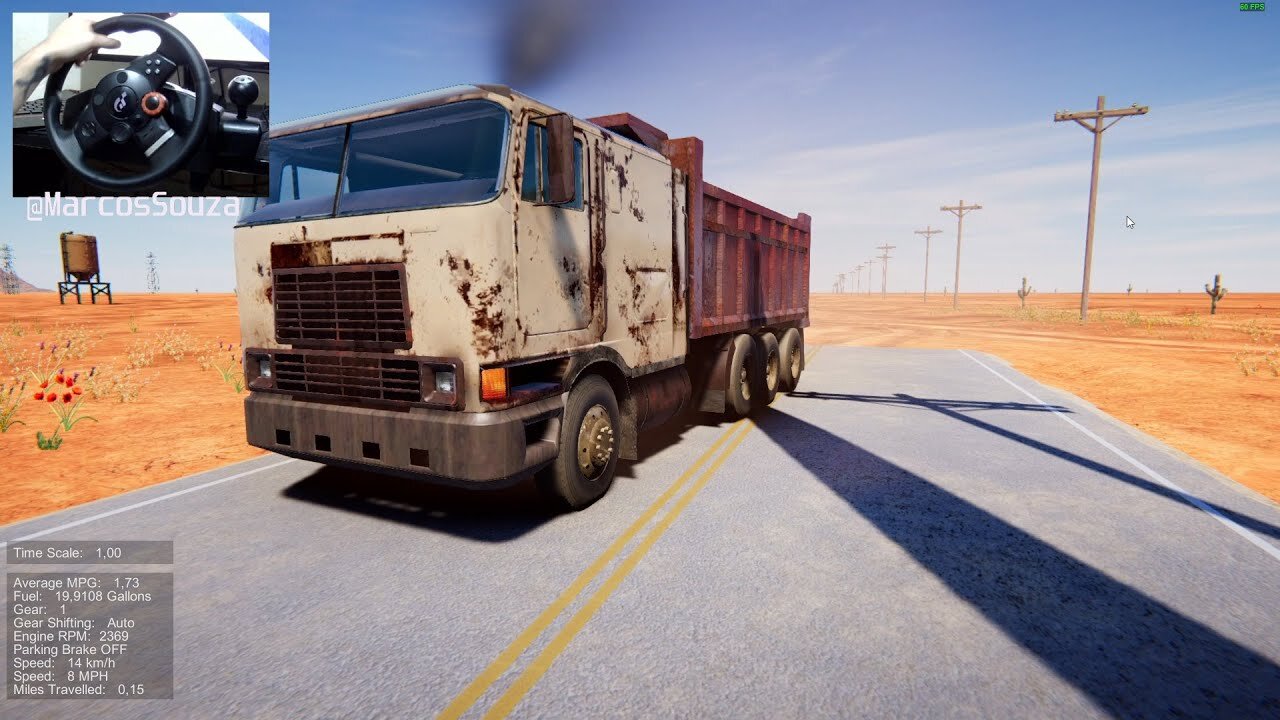 Coe Dump Truck - My Truck Game / gameplay / logitech Driving Force GT / POV Drive Gaming