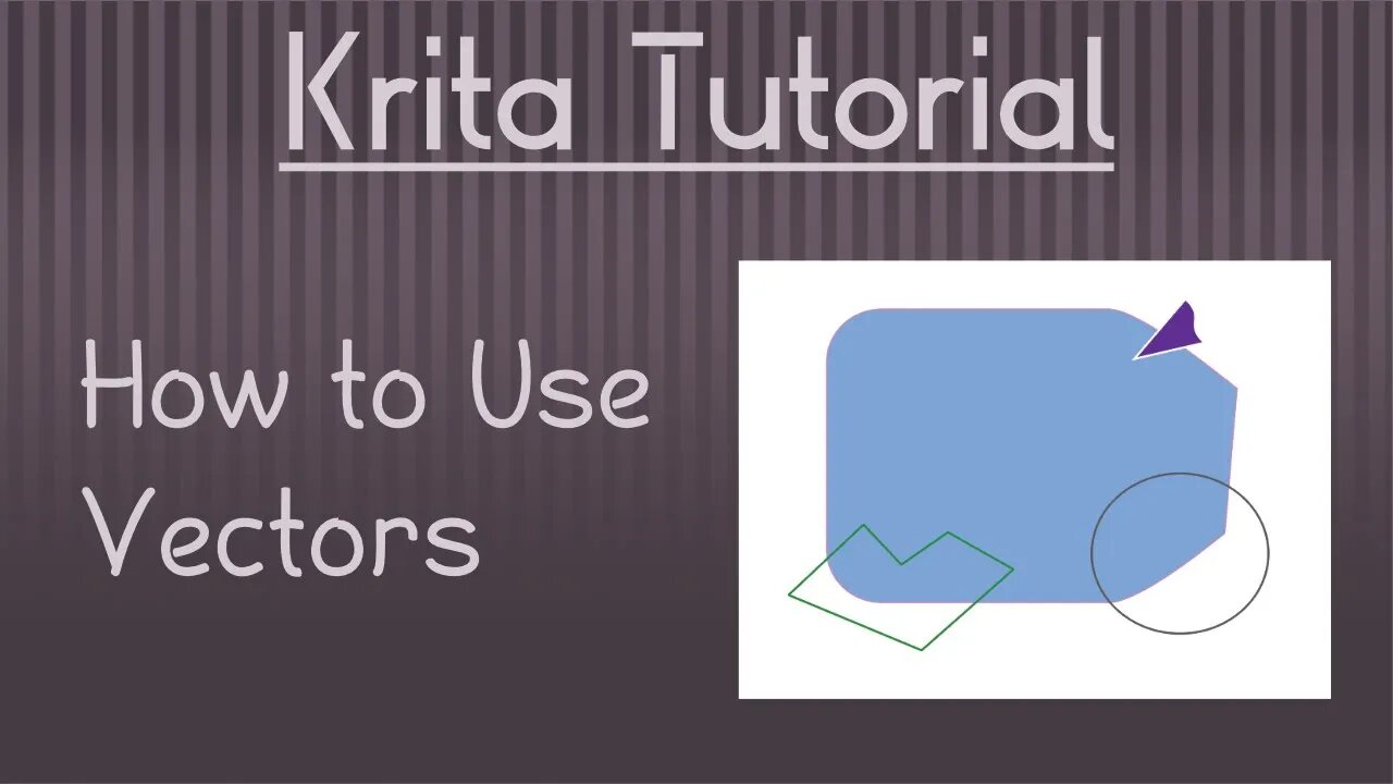 Krita Tutorial: How to Use Vector Tools and Shapes