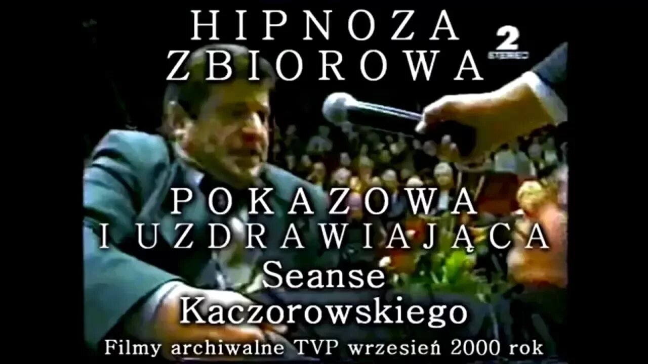 POKAZANIE TECHNIKI HIPNOZY ESTRADOWEJ, OD STRONY KUCHNI - PRZYBLIŻENIE METOD /2000 © TV - IMAGO