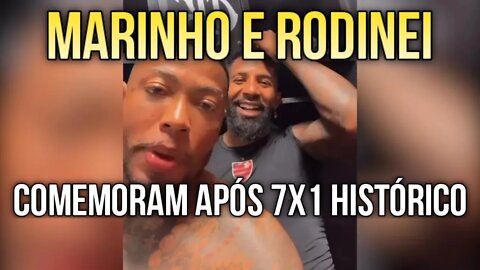 MARINHO E RODINEI SE DIVERTEM APÓS 7X1 DO FLAMENGO SOBRE TOLIMA PELA LIBERTADORES NO MARACA #Shorts