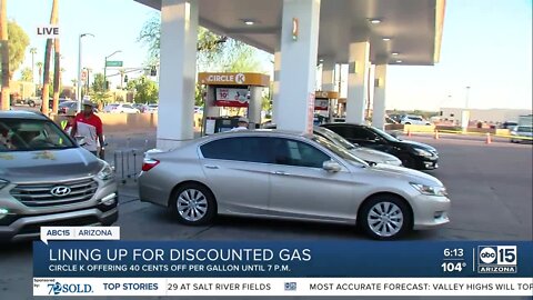 Lining up for discounted gas