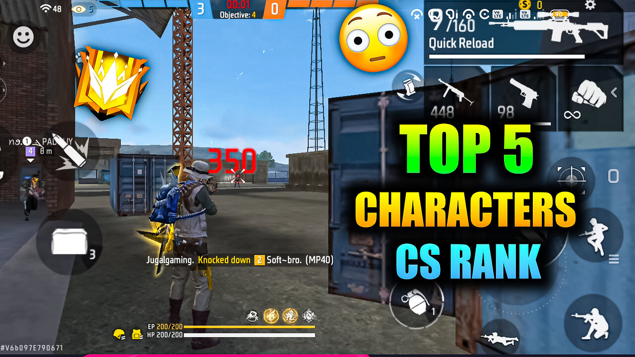 Top 5 Best Character For Cs Rank|Best Character For Cs Rank Push|Bot Sanju